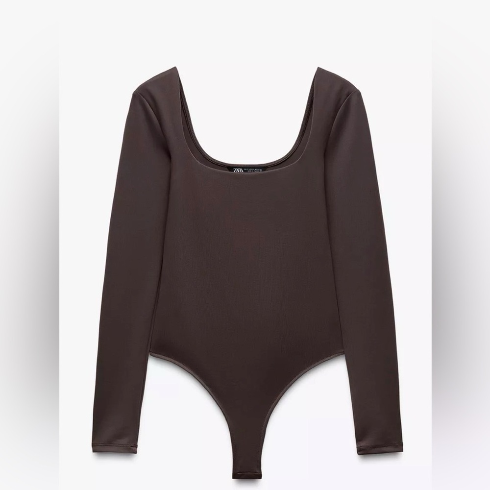 Zara Square neck polyamide bodysuit